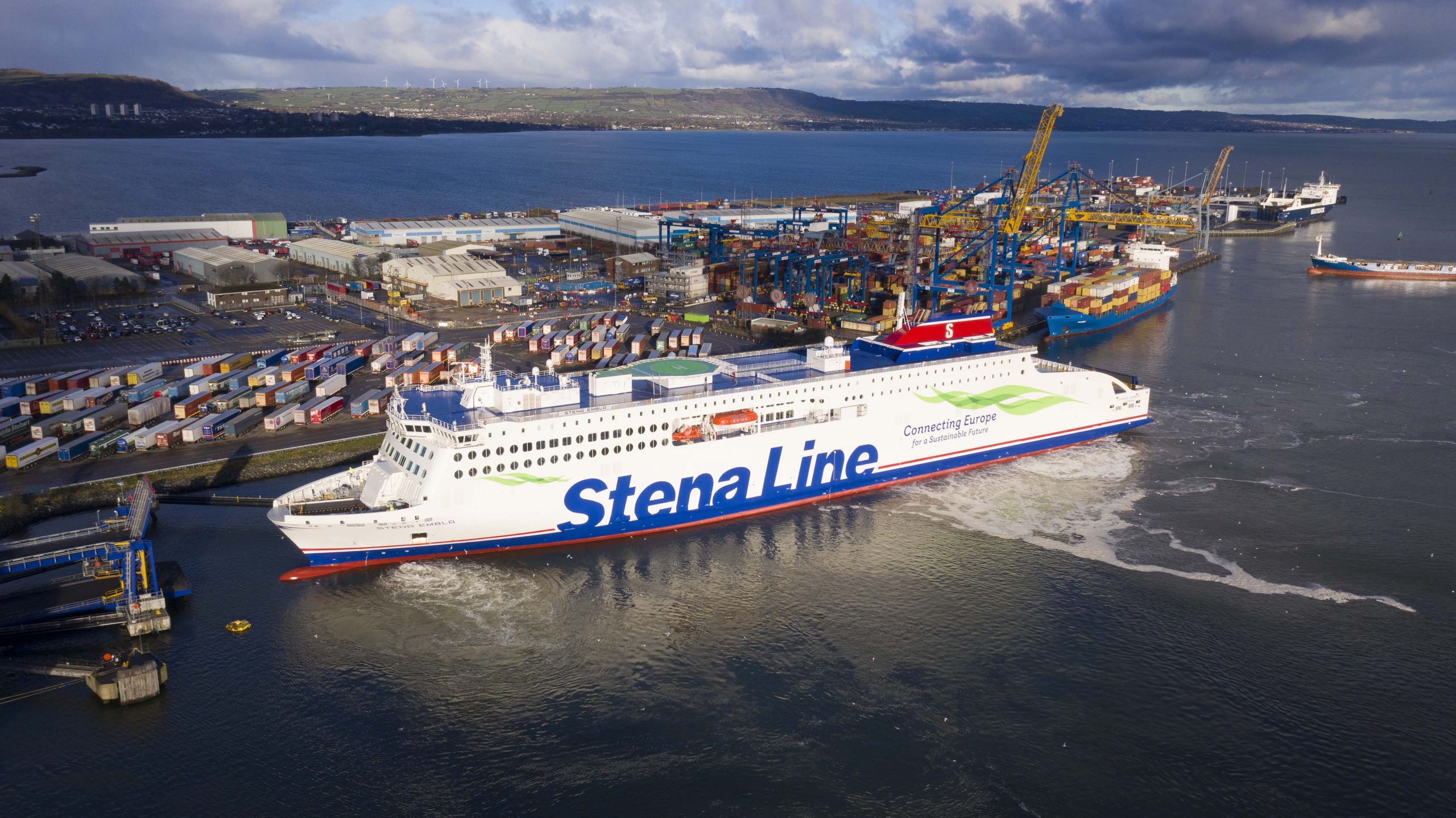 Stena Line’s newest ship arrives in Belfast Harbour